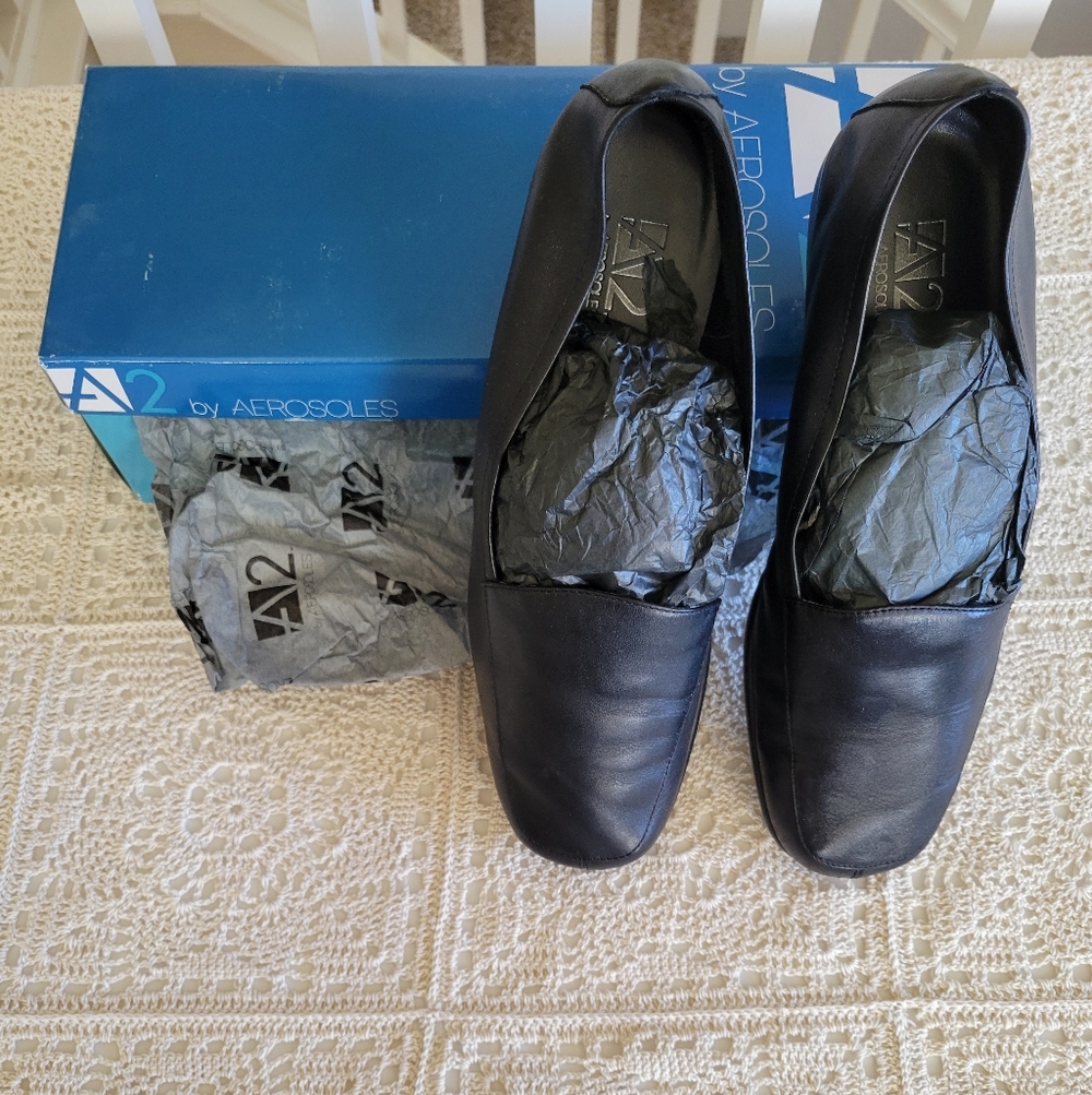 AEROSOLES Black Flats & Loafers